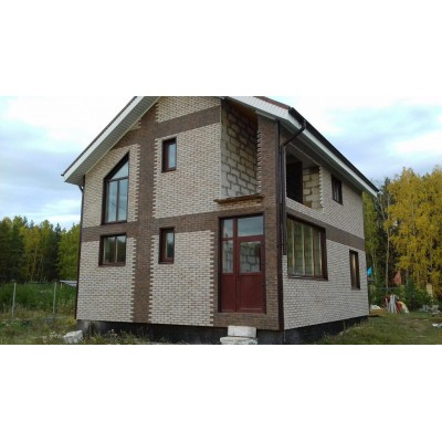 Термопанели ТПК "ЕВРОФАСАД" облицовка частного дома в  Челябинской области